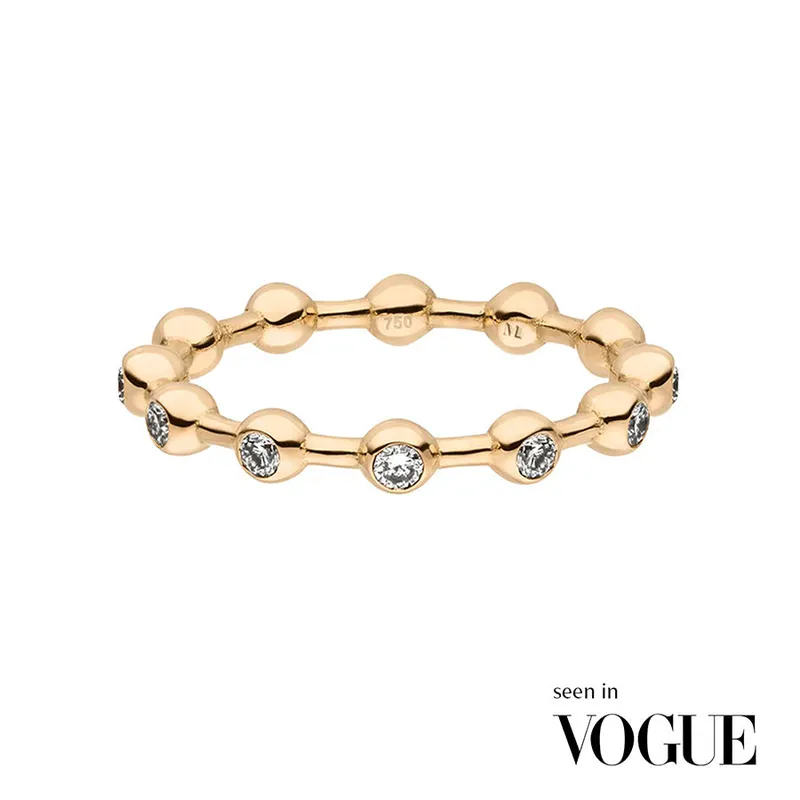 Maren Jewellery Cosmic Infinity Ring - 64 / 18K Gelbgold & Labordiamanten – Produktbild 1 von 1