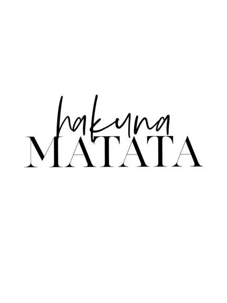 Photocircle Photocircle Poster / Leinwandbild - Hakuna Matata No2 – Produktbild 5 von 8