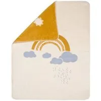 david fussenegger David Fussenegger Babydecke Regenbogen 75 x 100 aus Biobaumwolle, Naturweiß, – Produktbild 1 von 1