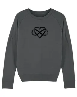 Human Family Human Family Bio Damen Rundhals Sweatshirt "Feel - Endless Love" - in 7 Farben – Produktbild 1 von 1