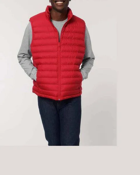 YTWOO YTWOO Herren Steppweste aus komplett recycelten Materialien, Rot, – Produktbild 1 von 4