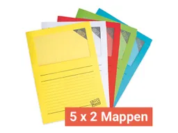 Elco 5 x 2 Elco Sichtmappe/Fenstermappe "Ordo zero" farbig sortiert – Produktbild 1 von 1