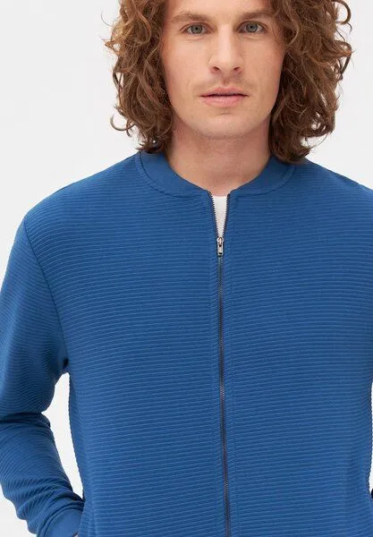 Givn Berlin Givn Berlin Blouson CARTER aus Bio-Baumwolle (Rib), Ocean blue (rib), – Produktbild 4 von 4