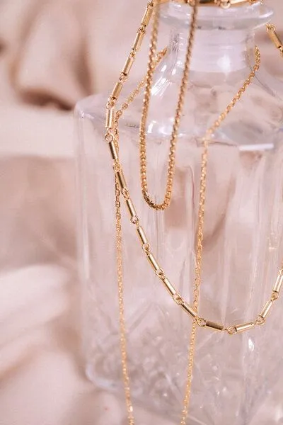 macimo macimo Cube Necklace, Gold, – Produktbild 3 von 3