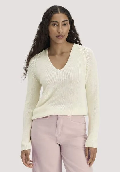hessnatur hessnatur Strick Pullover Regular aus reiner Bio-Baumwolle, Cocos, – Produktbild 1 von 4