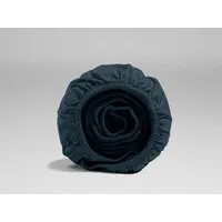 Yumeko Spannbettlaken "Yumeko" aus Perkal-Baumwolle, Navy, – Produktbild 1 von 1