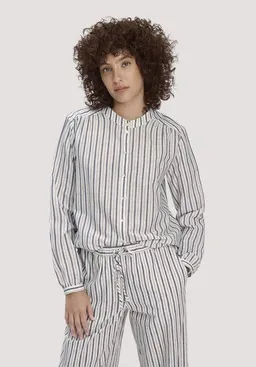 hessnatur hessnatur Streifen Bluse Relaxed aus Bio-Baumwolle mit Leinen – Produktbild 1 von 1