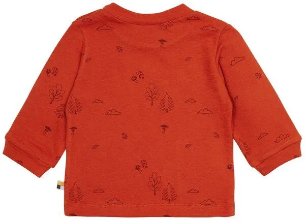 loud + proud loud + proud Baby & Kinder Shirt Strukturstrick, GOTS-zertifiziert, Terracotta(orange), – Produktbild 2 von 2