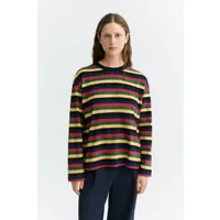 thinking mu Thinking MU Damen vegan T-Shirt Emily R Langärmelig Mehrfarbige Streifen – Produktbild 1 von 1