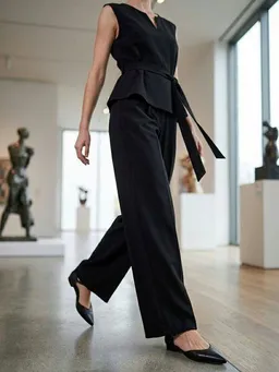 Will's Vegan Shop Will's Vegan Shop Damen schwarze spitze Flats. – Produktbild 1 von 1
