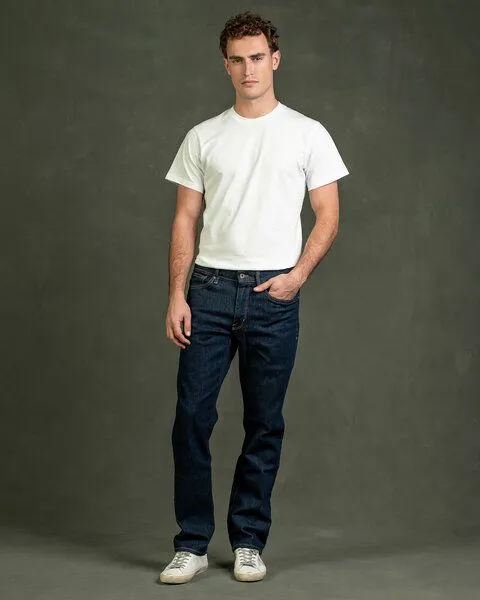 Kuyichi Kuyichi Herren Jeans SCOTT Straight mit regenerativer Baumwolle (Dark rinse) – Produktbild 3 von 5