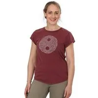 Life-Tree Life-Tree Fairwear Organic Shirt Women Washed Red YinYang – Produktbild 1 von 1
