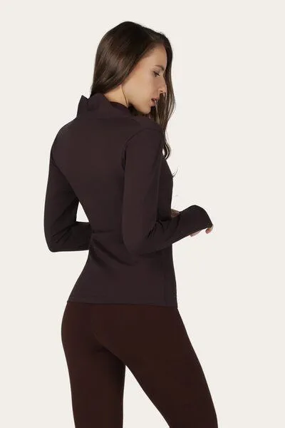 Urban Goddess Urban Goddess Ishtar Yoga Langarmshirt, Coffee (braun), – Produktbild 4 von 5