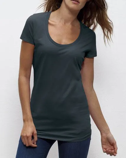 University of Soul University of Soul Damen T-Shirt aus Bio-Baumwolle "Faye", Altmodisches blau, – Produktbild 1 von 1