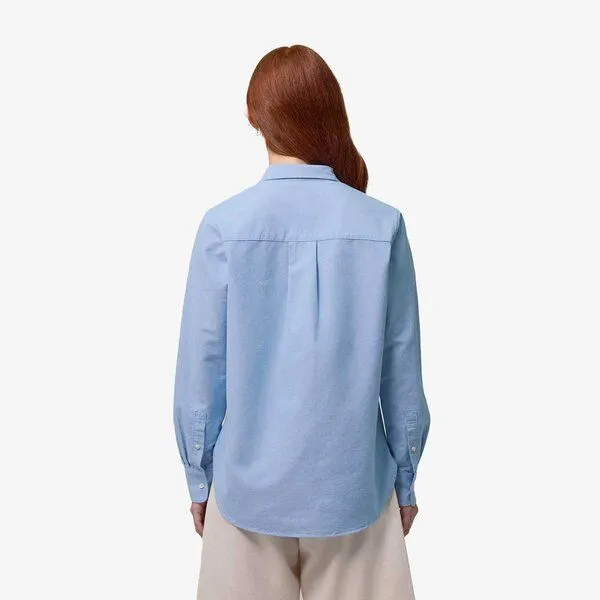 YTWOO YTWOO Damen-Oxford-Hemd aus Bio-Baumwolle, Blue oxford, – Produktbild 2 von 2