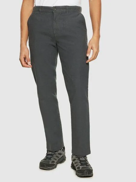 KnowledgeCotton Apparel KnowledgeCotton Apparel Flanell-Chino-Hose CHUCK, Flanell gray pinstripe, – Produktbild 2 von 4