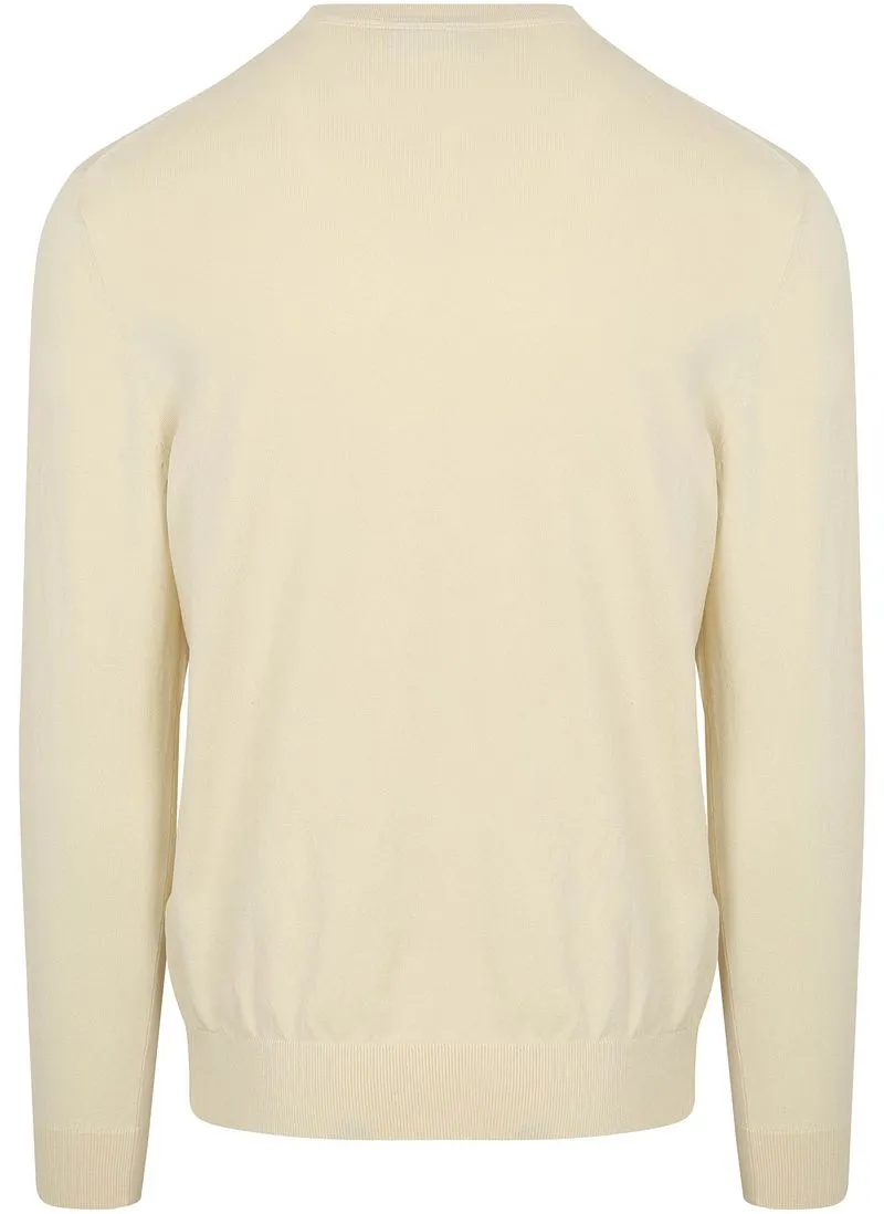 Profuomo Profuomo Pullover Luxury Off White - Größe L, Wollweiß, – Produktbild 3 von 3