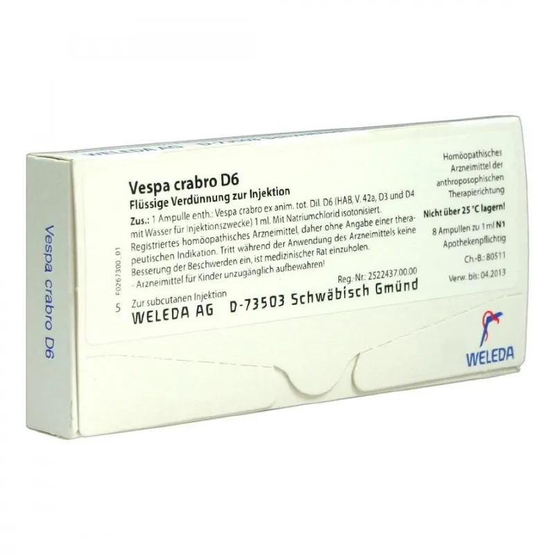 Weleda Vespa Crabro D6 Ampullen – Produktbild 1 von 2