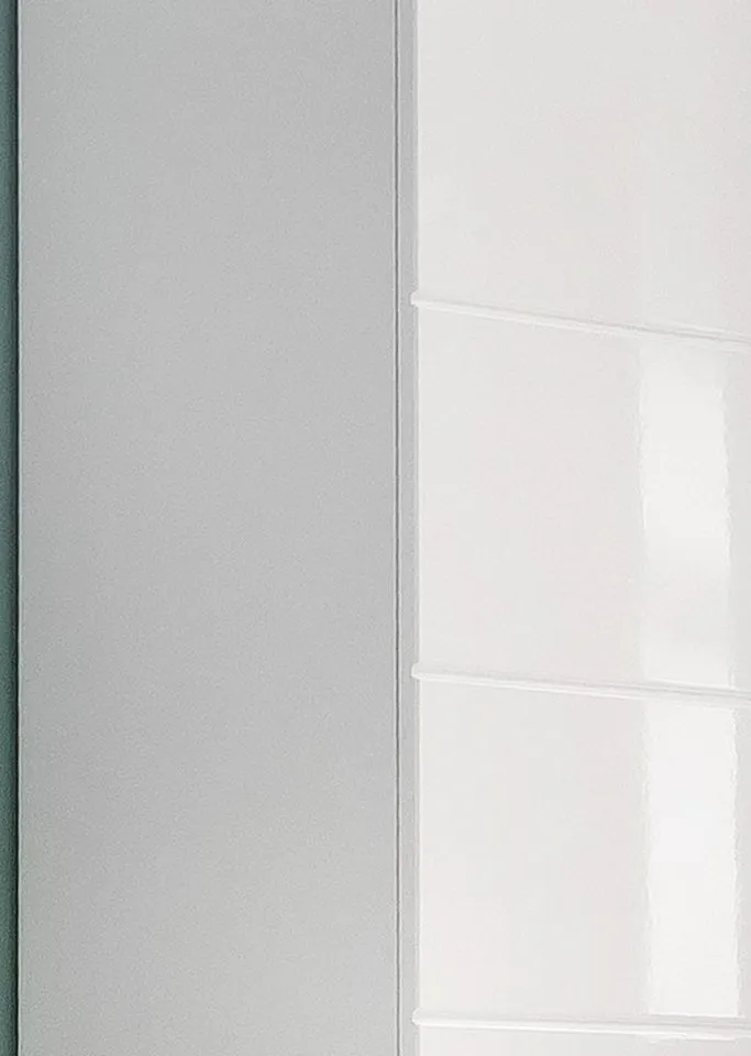 Inn.Furn Hochschrank Larik (Badschrank in weiß Hochglanz, 3-türig, 60 x 190 cm) mit 11 Fächern, Weiß, – Produktbild 5 von 5