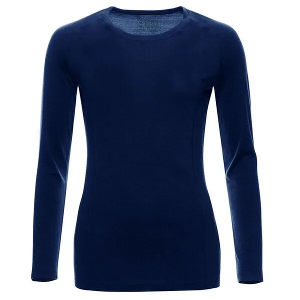 Kaipara - Merino Sportswear Kaipara - Merino Sportswear Merino Raglan Langarm Unterhemd Damen Slimfit 200, Blau, – Produktbild 1 von 2