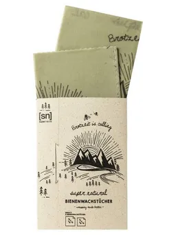 Super.Natural Super.Natural Bienenwachstücher Bienenwachstücher BEES WAX WRAPS, Doppelpack, 2-tlg., 2, antibakteriell, mehrfach wiederverwendbar – Produktbild 1 von 1