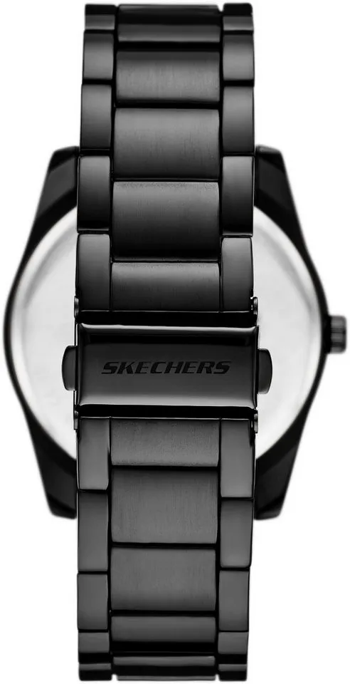 Skechers Skechers Quarzuhr KNURLING BRACELET SET SR9078, (Set, 4-tlg., mit 3 Schmuckarmbändern), Armbanduhr, Herrenuhr, analog, Leuchtindizes, Geschenkidee, Grau, – Produktbild 3 von 4