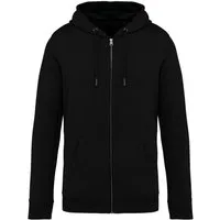 Greenspired Greenspired Umweltfreundliches Unisex Kapuzensweatshirt mit Zip 350 g/m² XXS - 4 XL, Schwarz, – Produktbild 1 von 1