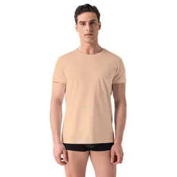 Burnell & Son Burnell & Son Unterhemd Herren 3er Pack mit Rundhals - Extra Lang mit Kurzarm Basic Slim Fit – Produktbild 1 von 1
