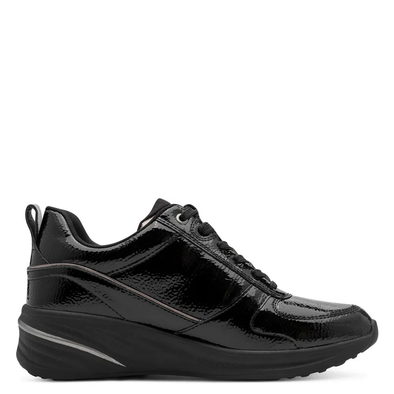 Tamaris Tamaris Wedgesneaker 100% vegan, Schwarz, – Produktbild 8 von 8