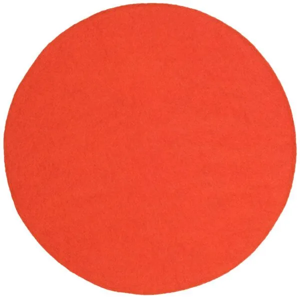 myfelt myfelt Flachfilz Sitzauflage (⌀ 36 cm, 36 x 36 cm), Rotorange (mats), – Produktbild 1 von 4