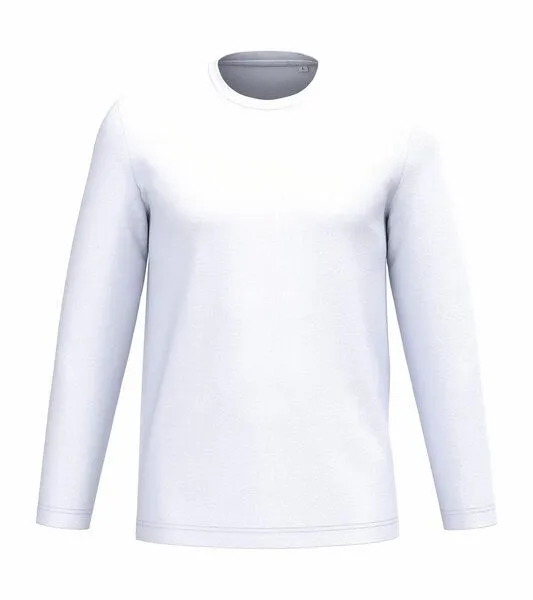 Greenspired Greenspired Umweltfreundliches Unisex Langarm T-Shirt 155 g/m² XS-3XL, Weiss, – Produktbild 1 von 1