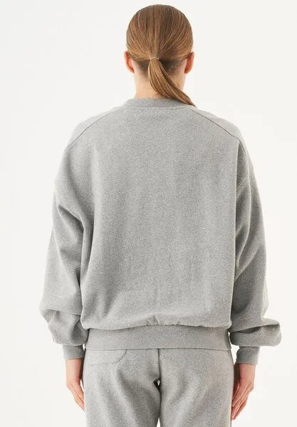 ORGANICATION ORGANICATION ESSENTIALS-BUKET- Soft Touch Sweatshirt aus Bio-Baumwolle, Grey melange, – Produktbild 3 von 3