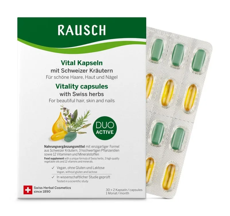 Rausch (Deutschland Rausch (Deutschland RAUSCH Vital Kapseln mit Schweizer Kräutern 30X2 St Kapseln – Produktbild 1 von 1