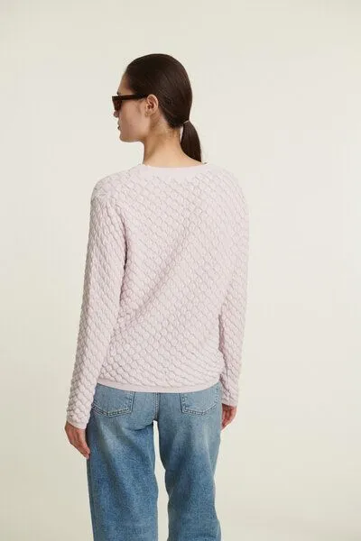 Basic Apparel Basic Apparel Strickpullover - Camilla sweater - aus Bio-Baumwolle, Lila (lavender fog), – Produktbild 2 von 4