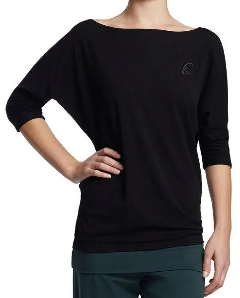 ESPARTO ESPARTO Halbarmshirt Sadaa, Schwarz, – Produktbild 2 von 3