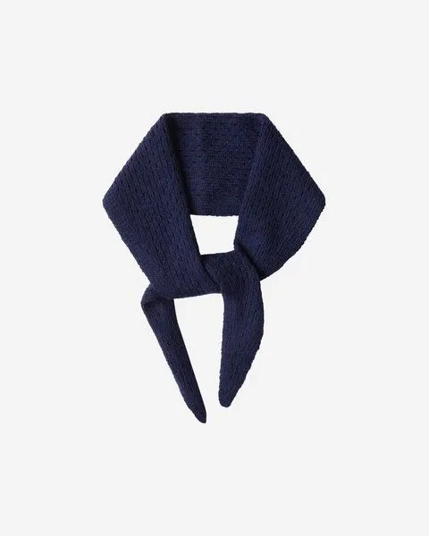 MATONA Matona Dreieckstuch | Wool Bandana | aus Wolle und Baumwolle | GOTS-zertifiziert, Navy, – Produktbild 2 von 2