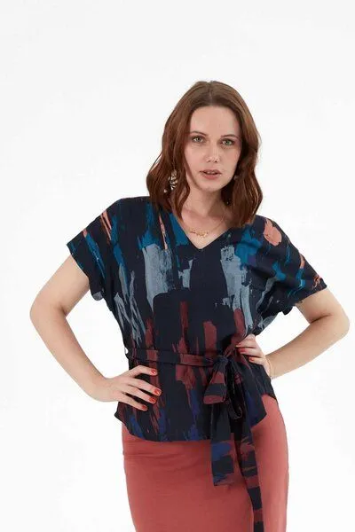 WiDDA berlin WiDDA berlin Gemusterte Bluse ALUNA aus Tencel® – Produktbild 2 von 3