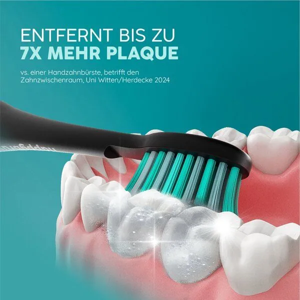happybrush happybrush Aufsteckbürsten Eco Vibe 3+ 3er Set, Black, – Produktbild 3 von 4
