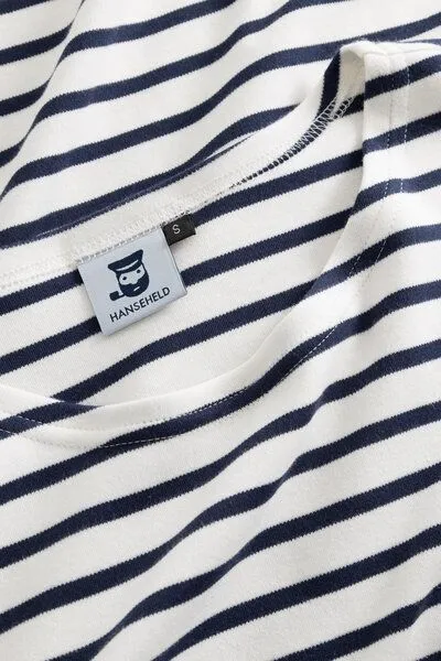 Hanseheld Hanseheld Streifenshirt Damen aus Baumwolle (Bio), Natur-marine, – Produktbild 3 von 4