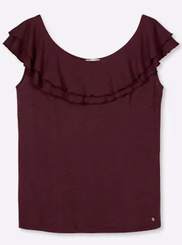 sheego Carmenshirt burgund – Produktbild 1 von 1