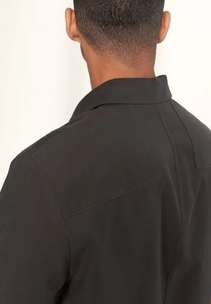 About Companions About Companions Klassisches Overshirt OWE aus einer Tencel-Mix, Graphit brown, – Produktbild 1 von 4