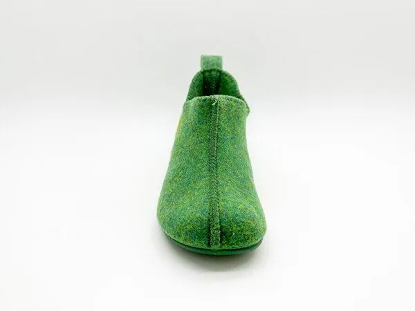 thies Veganer Kids PET Slipper Boot "thies ®" aus recycelten Flaschen, Verde (grün), – Produktbild 3 von 4