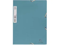 Exacompta Exacompta Sammelmappe "AutentiK" mit Gummizug, 3 Klappen, blau-grau – Produktbild 1 von 1