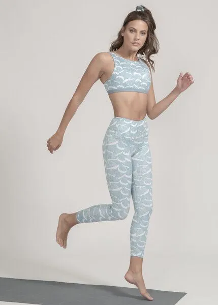 boochen boochen Sports Bra Meco - Reversible Yoga Top - Ocean Waves – Produktbild 4 von 4