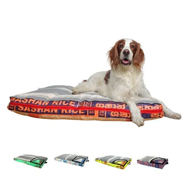 GOOPSI GOOPSI Hundebett mit BIO-Baumwollfüllung, Gelb, – Produktbild 2 von 6