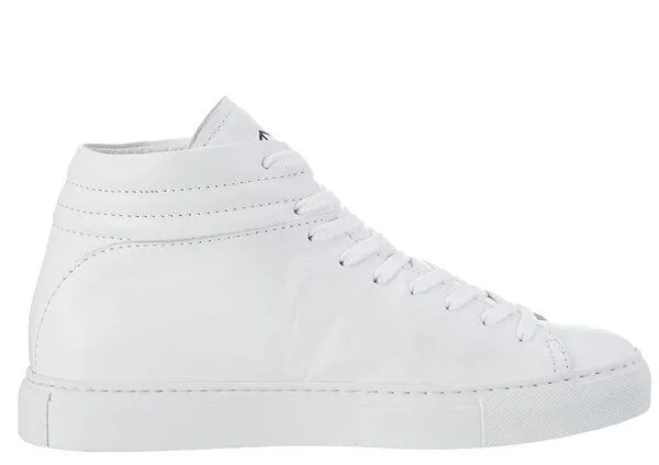 nat-2 hoher Sneaker aus Leder "nat-2 Sleek all white" in weiß – Produktbild 2 von 4