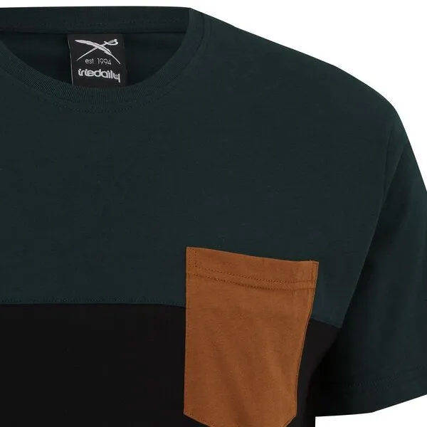 Iriedaily Iriedaily Block Pocket Tee, Green black (mehrfarbig), – Produktbild 2 von 3