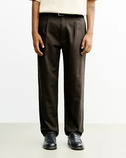 Rotholz Rotholz Herren vegan Alltags-Hose Aus Flanell Braun – Produktbild 1 von 1