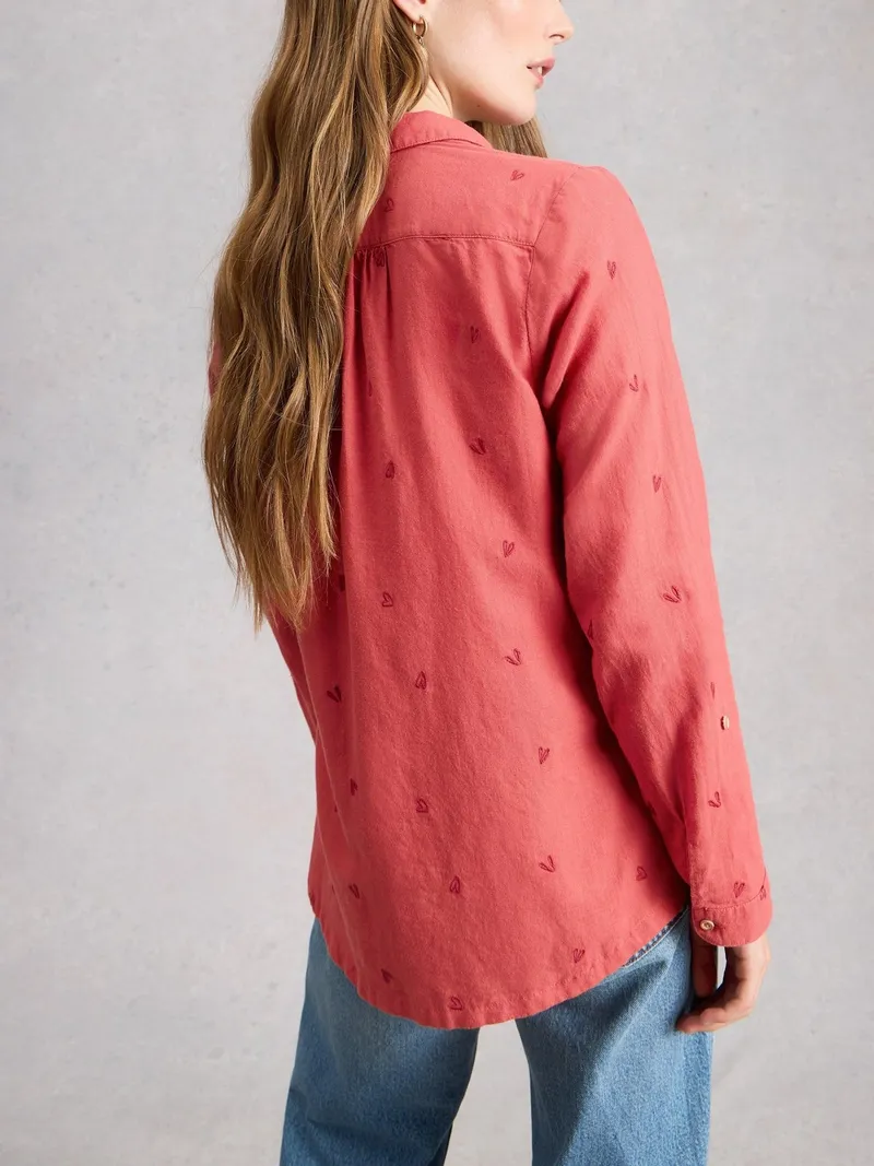 White Stuff Bluse Sophie aus Bio-Baumwolle - 34, Mittelrosa, – Produktbild 4 von 4