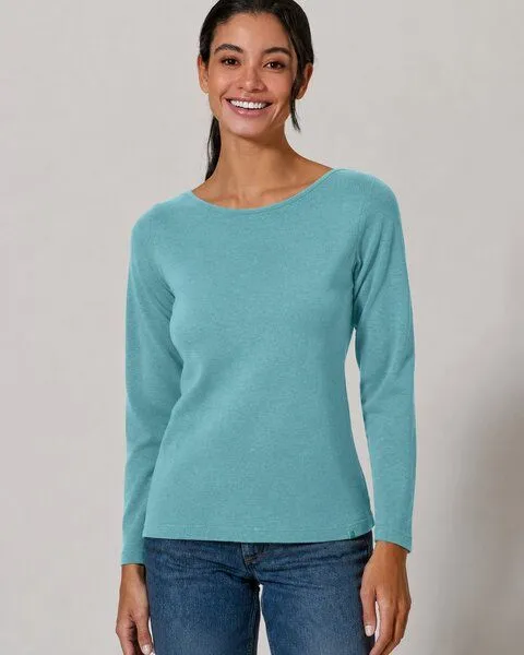 HempAge HempAge Damen Longsleeve Hanf/Biobaumwolle, Shelf (grün), – Produktbild 1 von 4